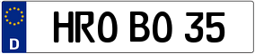 Trailer License Plate